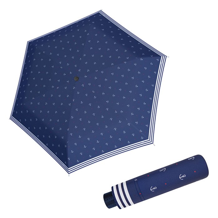 Doppler Havanna Fiber SAILOR - dámský ultralehký mini deštník tmavě modrá
