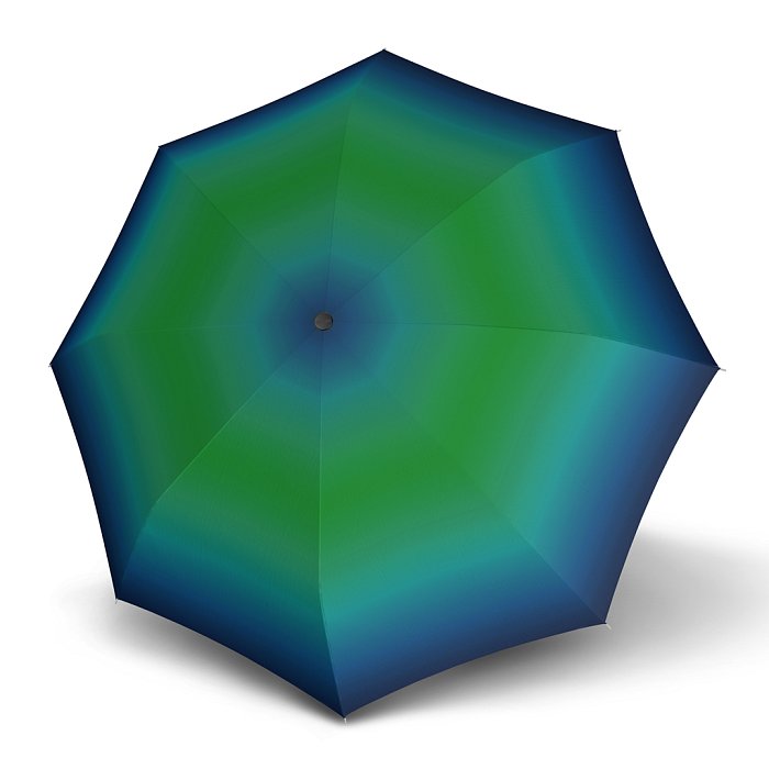 Doppler Flex AC Fiber NEW YORK - dámský holový deštník modro-zelená