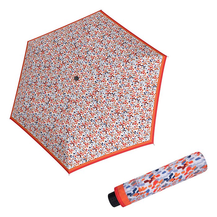 Doppler Havanna Fiber SPRINKLE - dámský ultralehký mini deštník oranžová