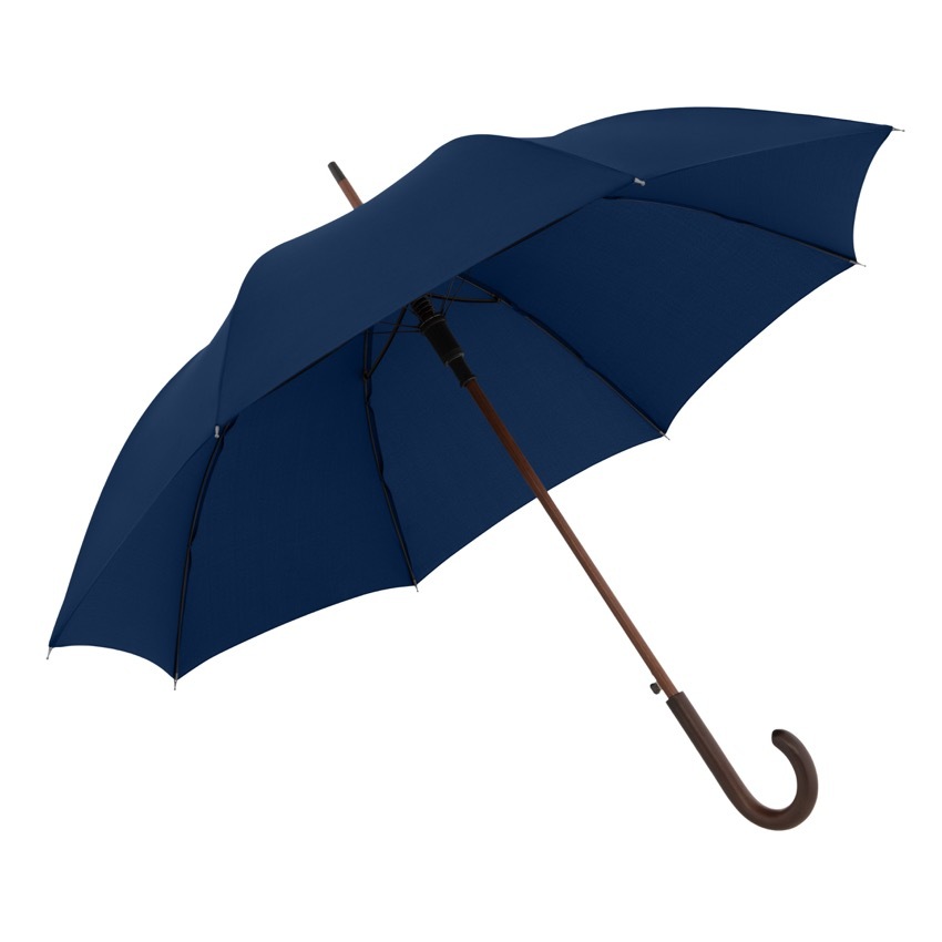 Doppler Oslo AC - dřevěný holový vystřelovací deštník tmavě modrá