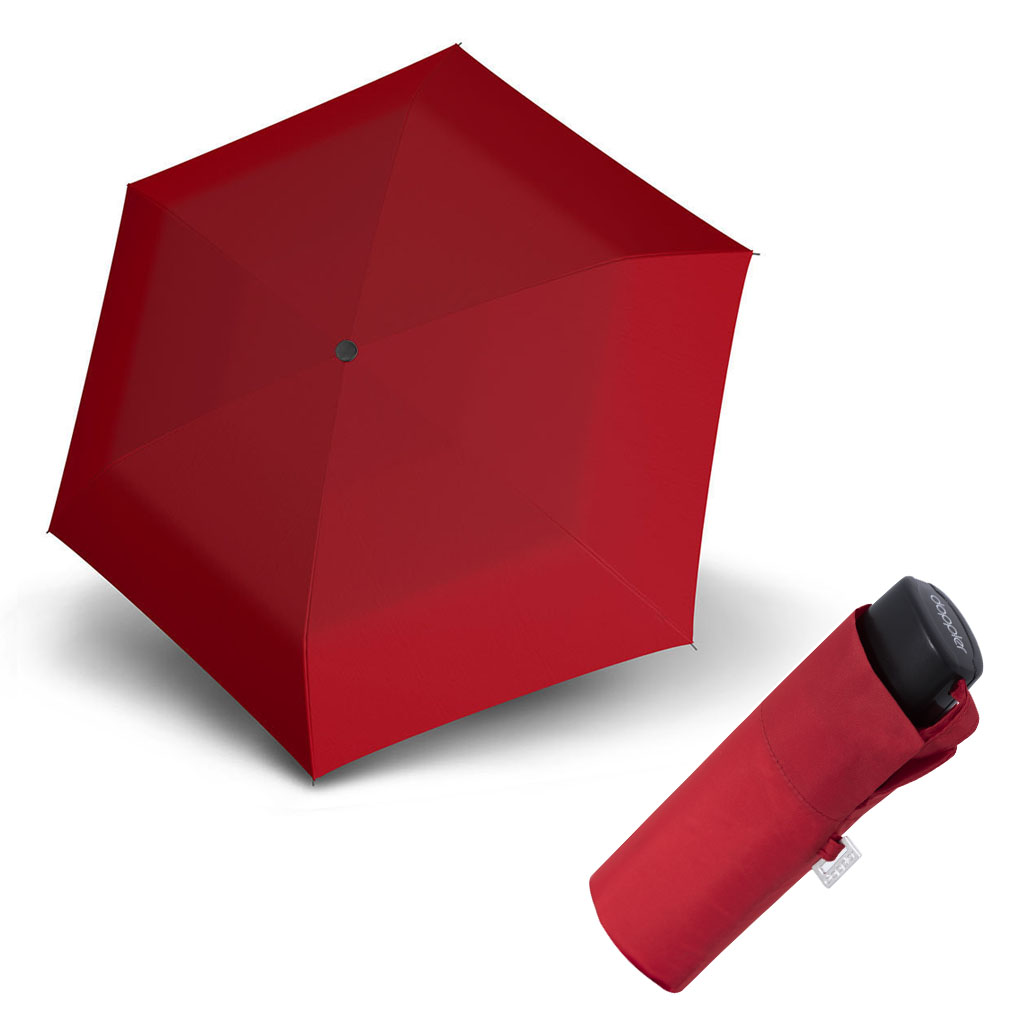 Doppler Handy Fiber - dámský skládací mini deštník červená
