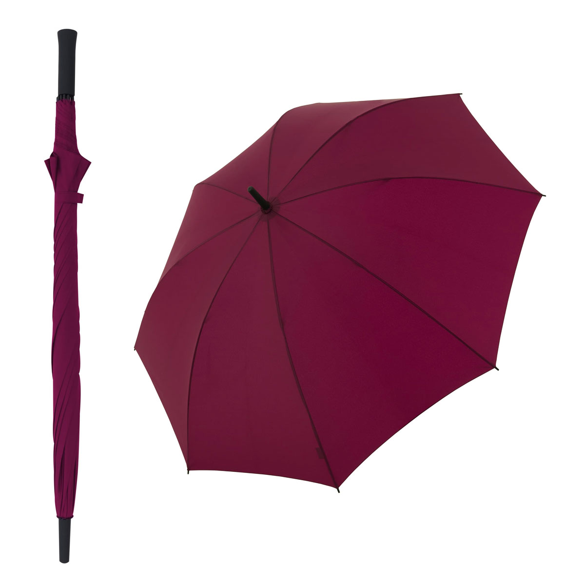 Doppler Zero Golf XXL - partnerský holový odlehčený deštník vínová