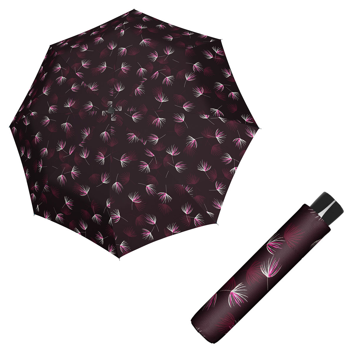 Doppler Mini Fiber DESIRE - dámský skládací odlehčený deštník vínová