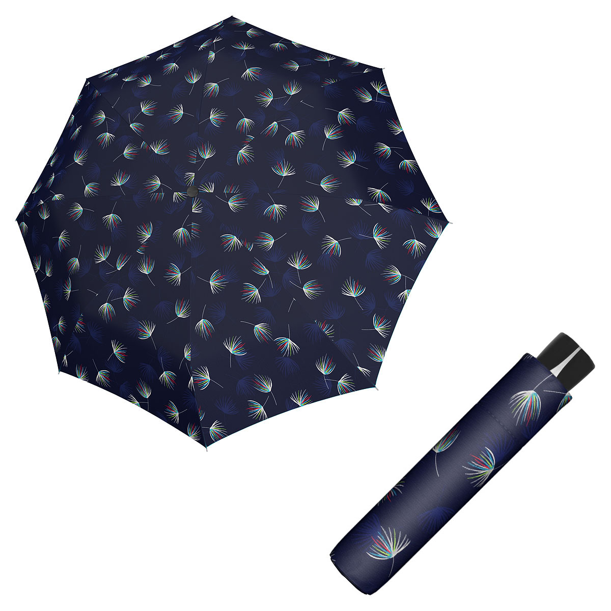 Doppler Mini Fiber DESIRE - dámský skládací odlehčený deštník modrá