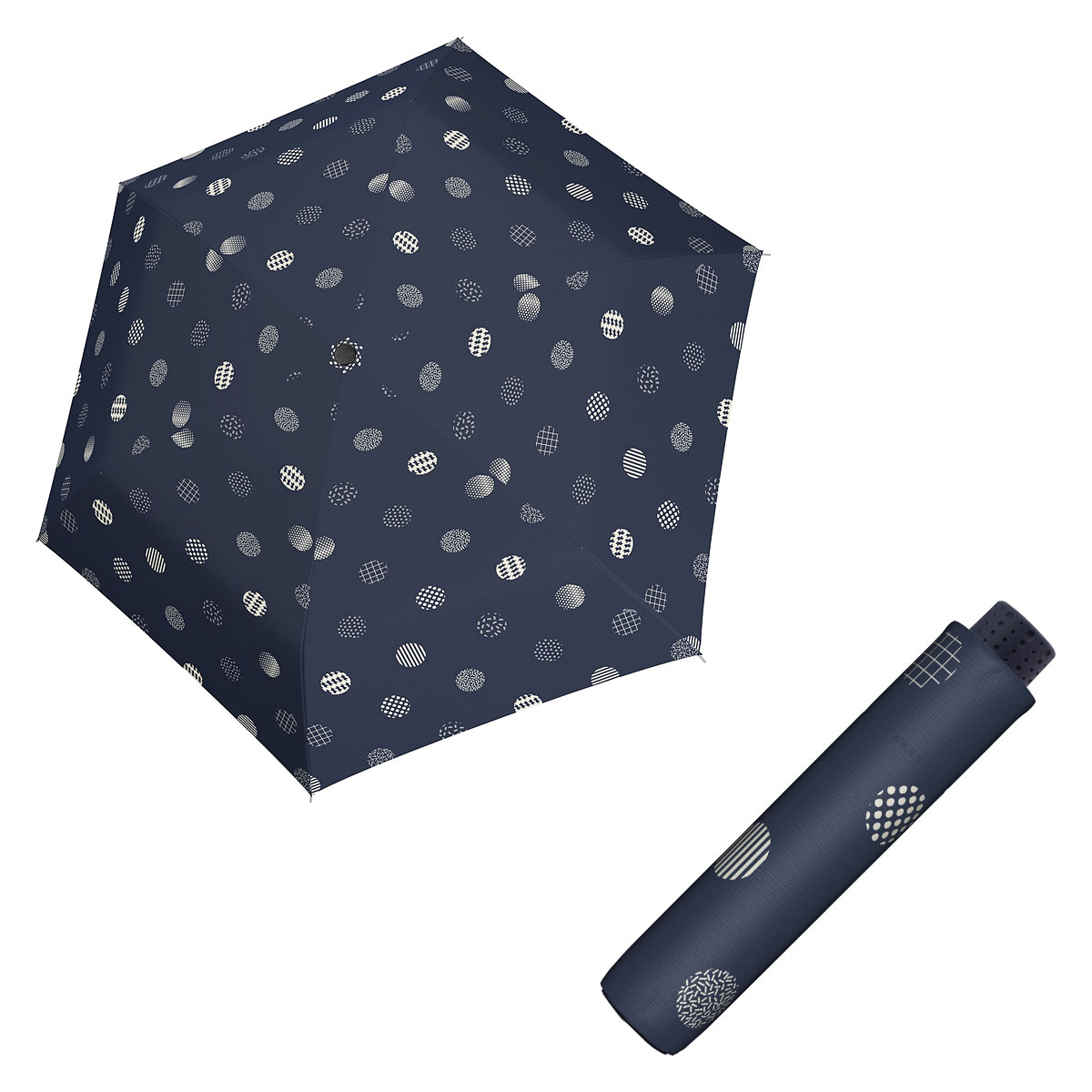 Doppler Havanna Fiber TIMELESS - dámský ultralehký mini deštník puntíky