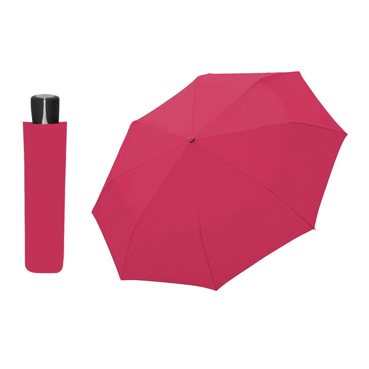 DOPPLER Mini Fiber růžový - dámský skládací deštník
