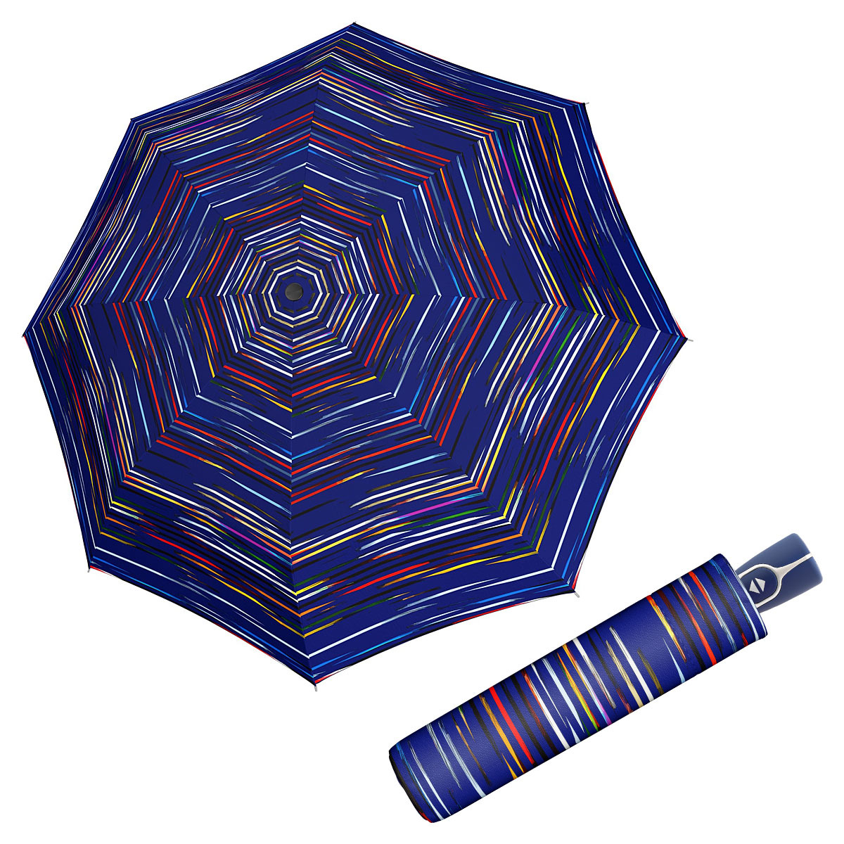 Doppler Magic Fiber DESERT - dámský skládací plně-automatický deštník modrá