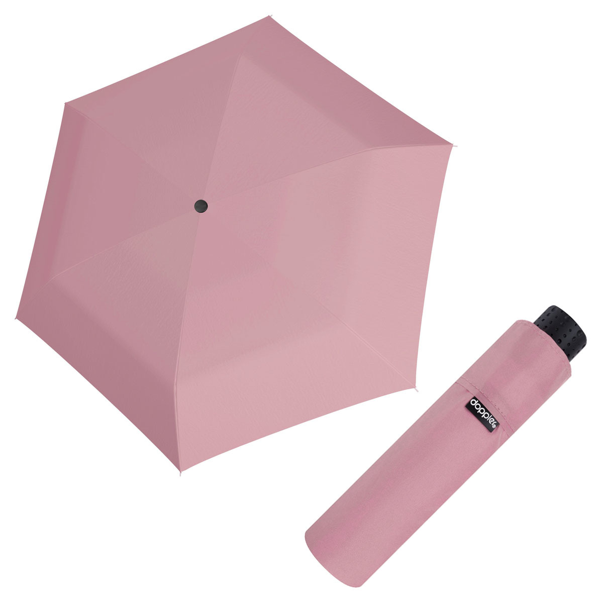Doppler Havanna Fiber - dámský ultralehký mini deštník světle růžová