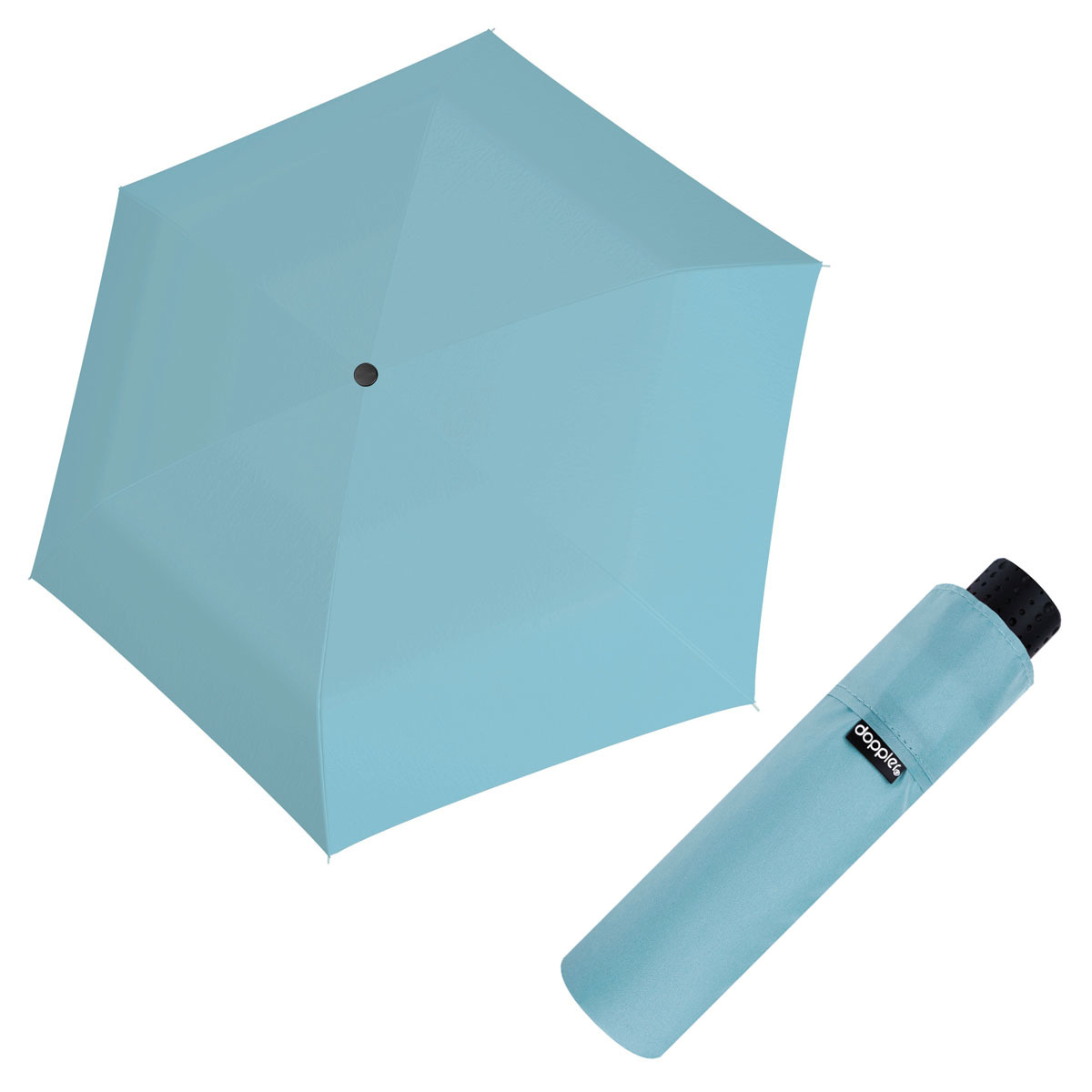 Doppler Havanna Fiber - dámský ultralehký mini deštník světle modrá