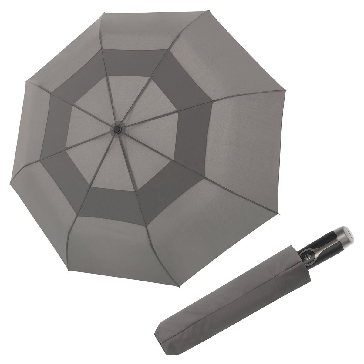 Doppler Magic XM Air šedý - pánský plně automatický deštník