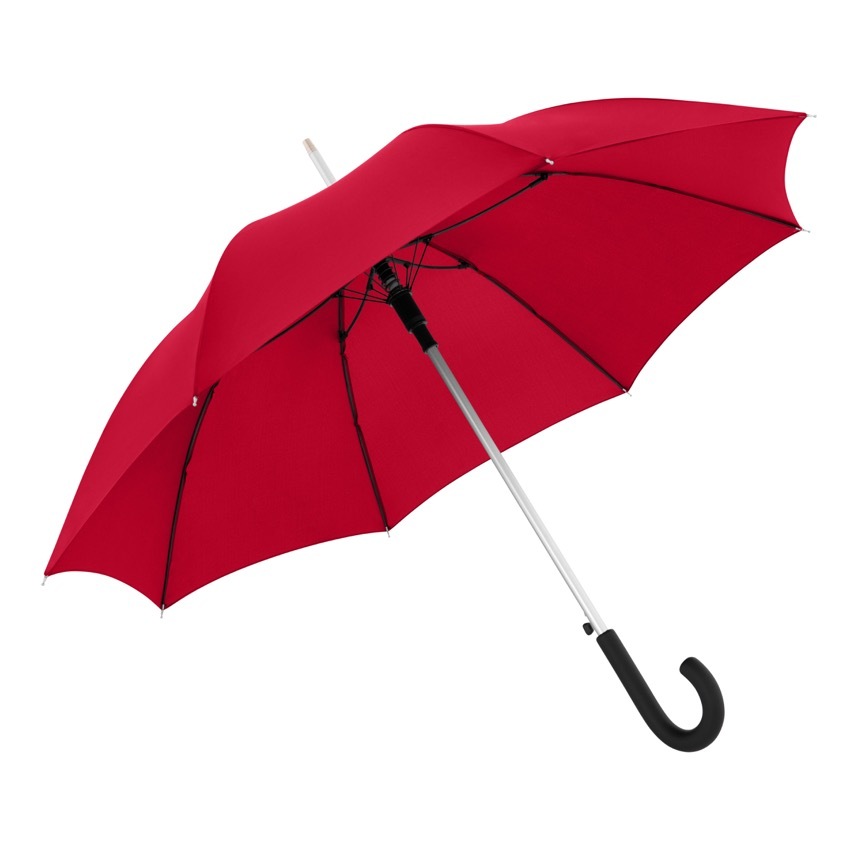 Doppler Alu Lang AC - holový vystřelovací deštník červená