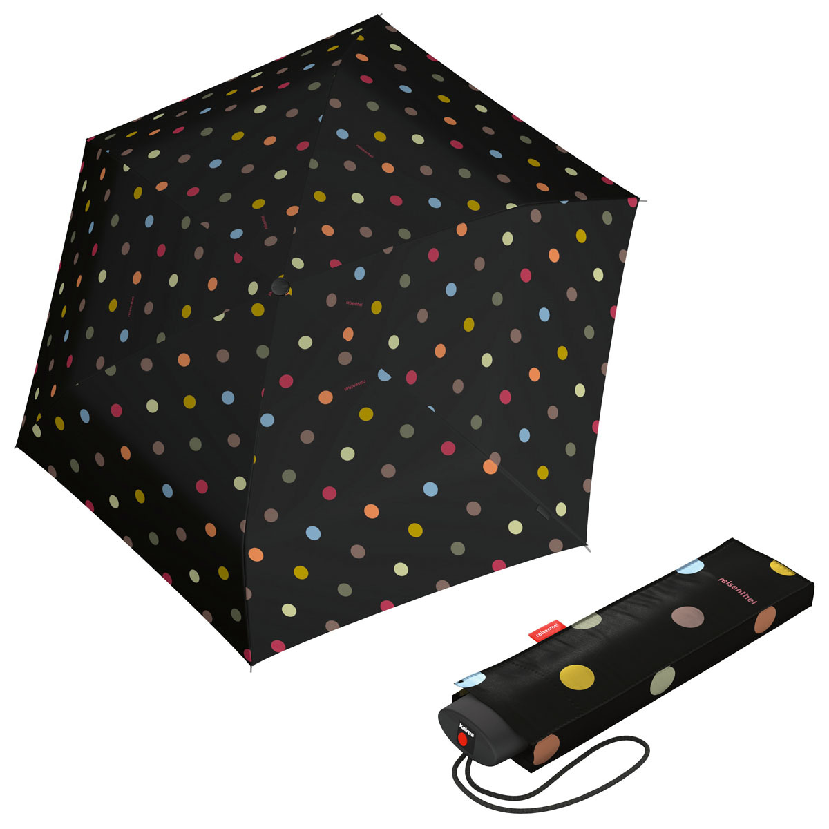 Reisenthel Pocket Mini Dots - dámský skládací mini deštník
