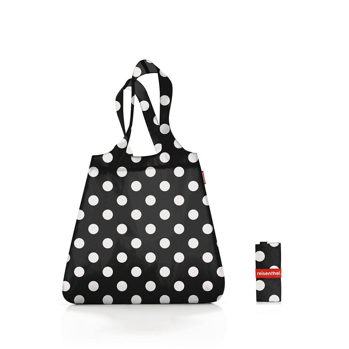 Reisenthel Mini Maxi Shopper Dots White skládací nákupní taška 15 l