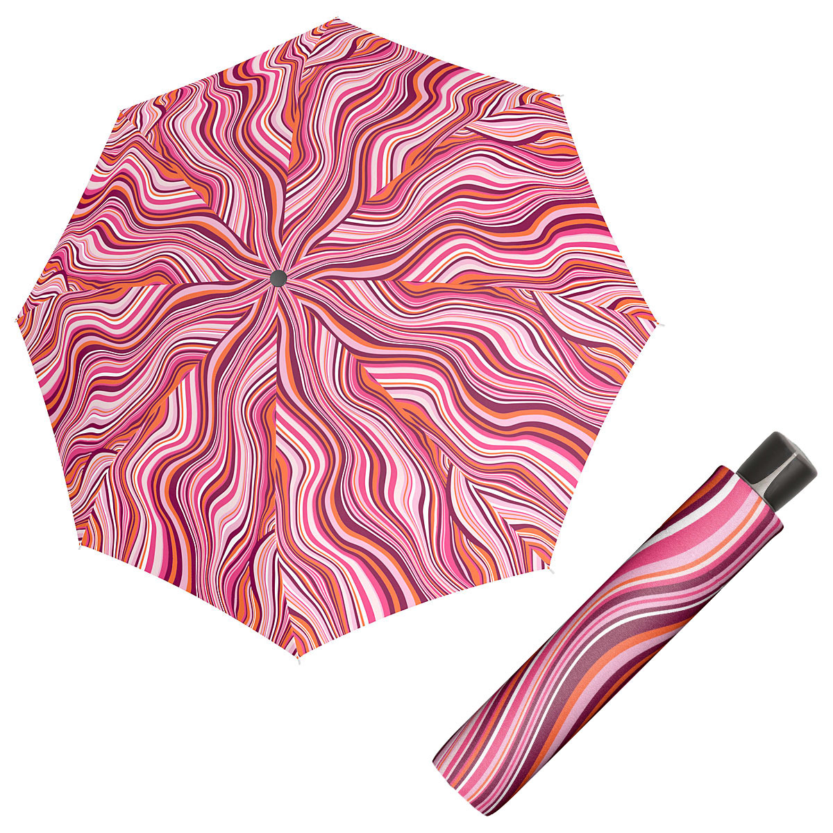 Doppler Mini Fiber FRESH - dámský skládací deštník růžová