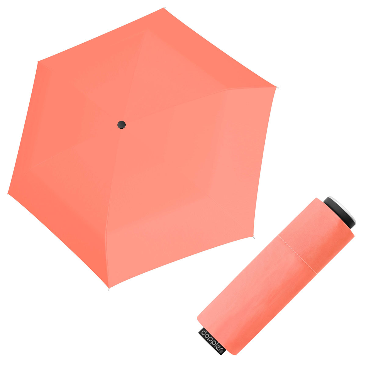 Doppler Mini Fiber COMPACT - dámský skládací deštník oranžová