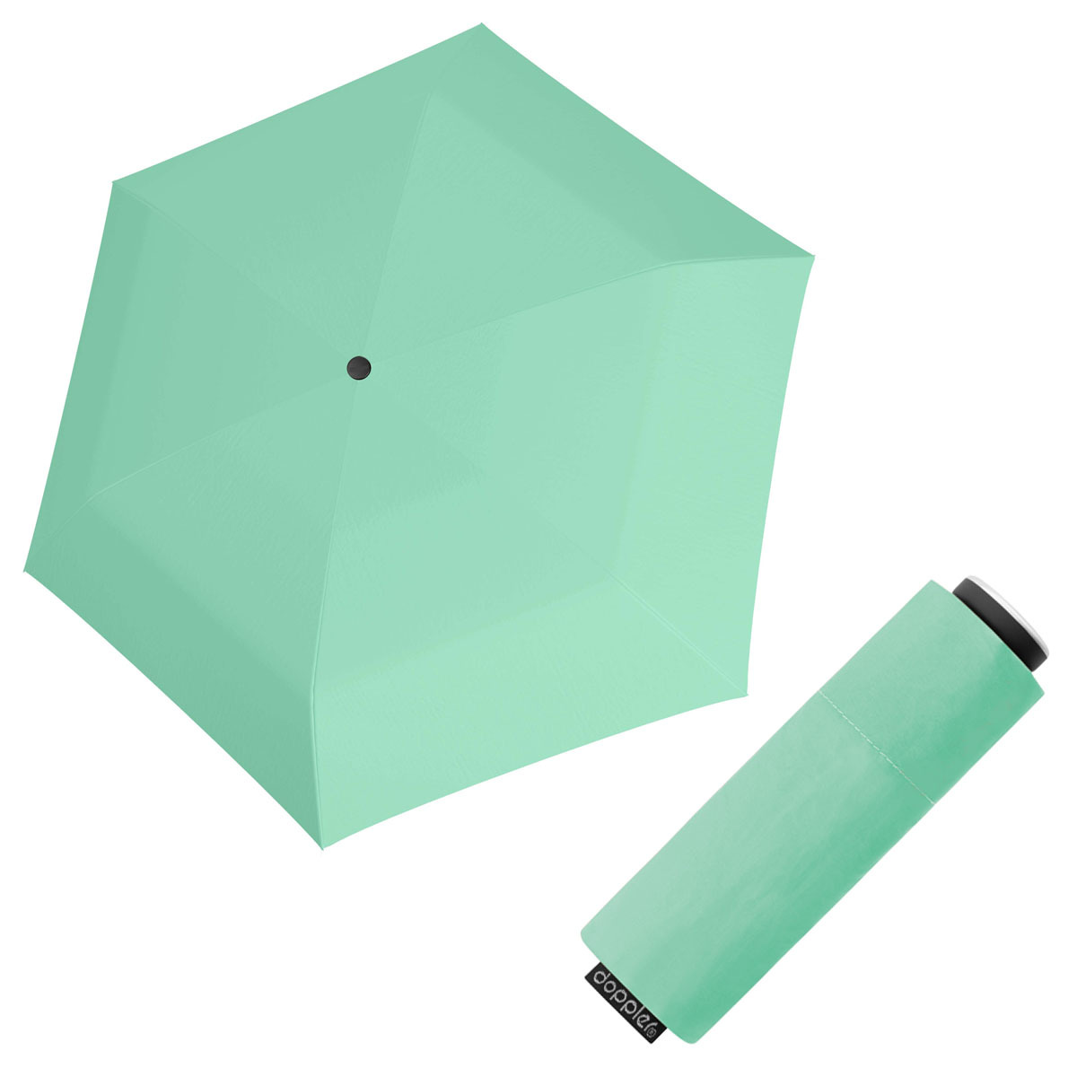 Doppler Mini Fiber COMPACT - dámský skládací deštník světle zelená
