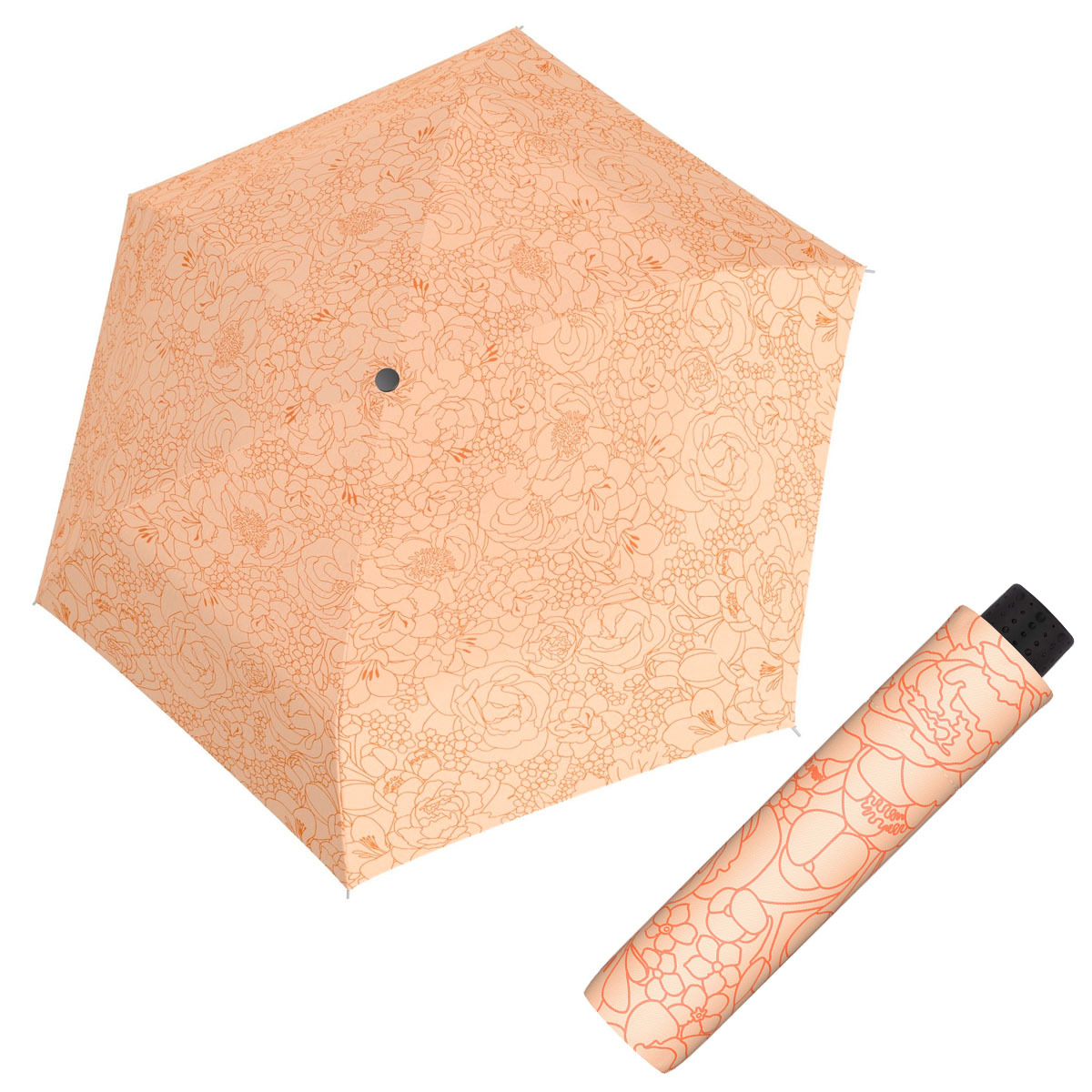 Doppler Havanna Fiber GIARDINO - dámský ultralehký mini deštník oranžová
