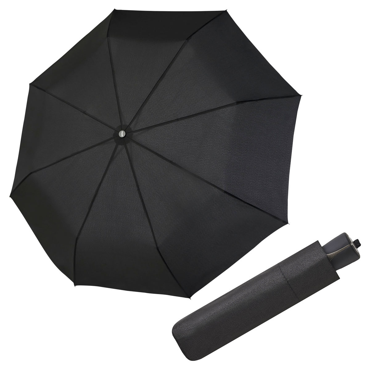 Doppler Mini Fiber - pánský skládací deštník černá