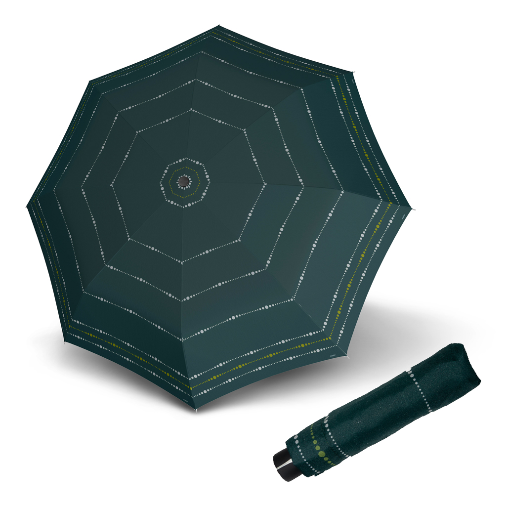 Doppler Mini Fiber SYDNEY - dámský skládací mechanický deštník tmavě zelená