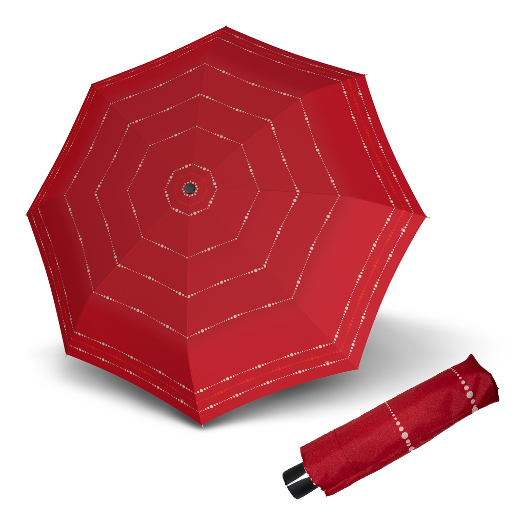 Doppler Mini Fiber SYDNEY - dámský skládací mechanický deštník červená