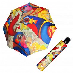 Doppler Magic Mini MODERN.ART Birdie - dámský skládací plně-automatický deštník