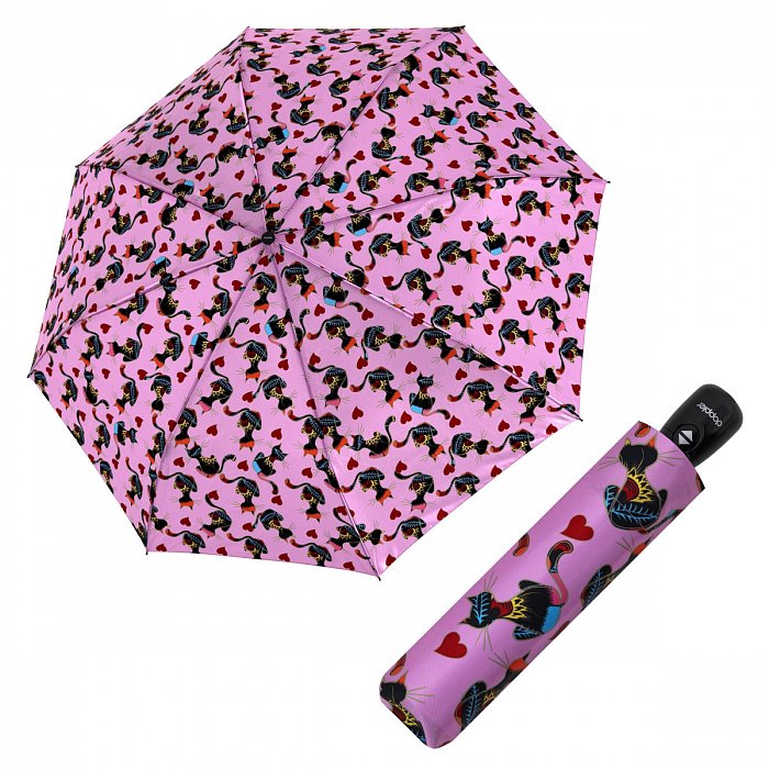 Doppler Magic Fiber Cat Lover - dámský plně-automatický deštník