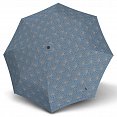Knirps T.200 Medium Duomatic Renature Blue - dámský plně automatický deštník, otevřený