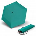 Knirps AS.050 Slim Small Manual - dámský skládací plochý deštník, tyrkysový