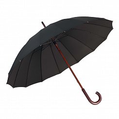 Pánský dřevěný holový deštník Doppler London - černý