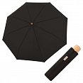 Doppler NATURE Mini - skládací udržitelný deštník, černý