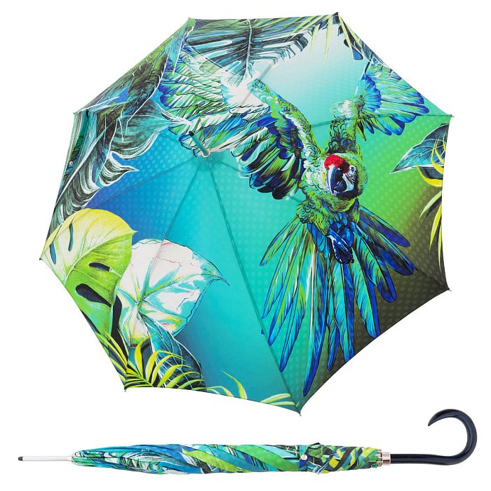 DOPPLER Manufaktur Elegance Boheme Pappagallo - luxusní dámský holový deštník