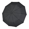 Doppler Magic Fiber Strong šedý širší proužek - pánský plně-automatický deštník