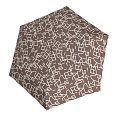 Doppler Mini Slim Carbonsteel CLARITY - dámský plochý skládací deštník