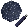 Doppler Magic Fiber TIMELESS BLUE - dámský plně-automatický deštník, puntíky