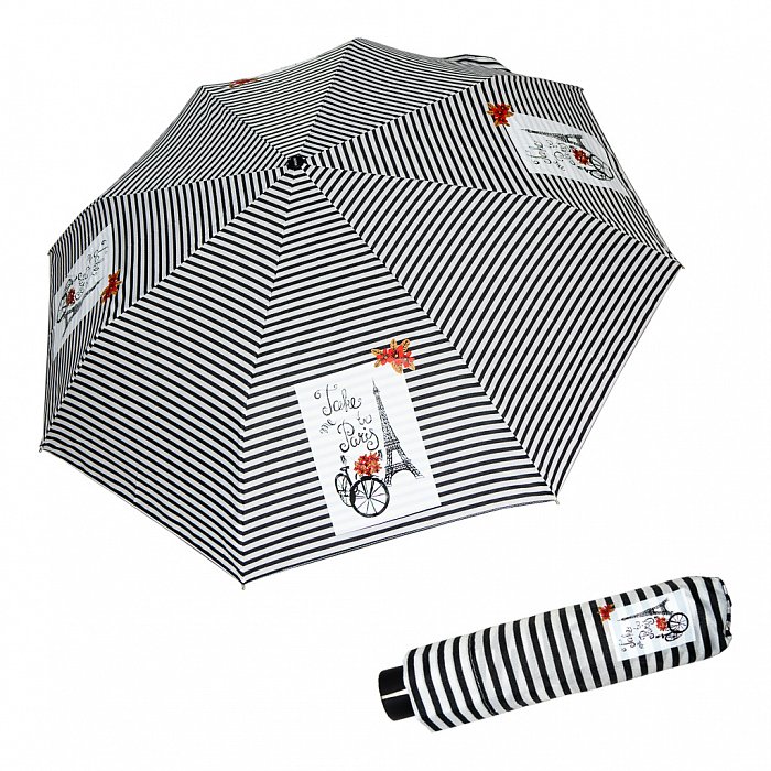 Doppler Mini Fiber TAKE ME TO PARIS - dámský skládací mechanický deštník