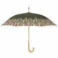 Doppler NATURE Long AC - holový udržitelný deštník, olivový se vzorem