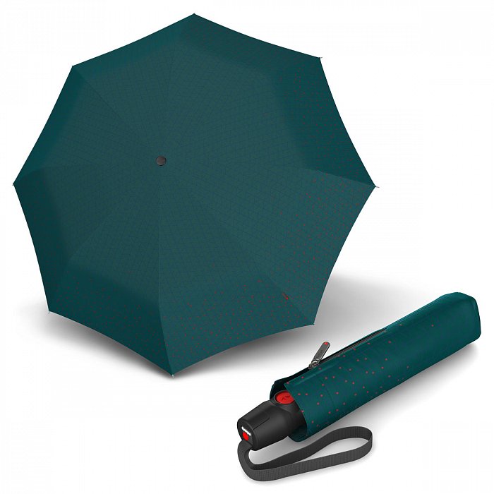 Knirps T.200 Medium Duomatic Biru Forest - dámský plně automatický deštník
