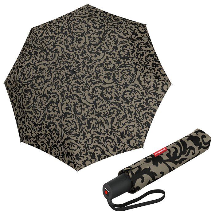 Reisenthel Pocket Duomatic Baroque Taupe - dámský plně automatický deštník