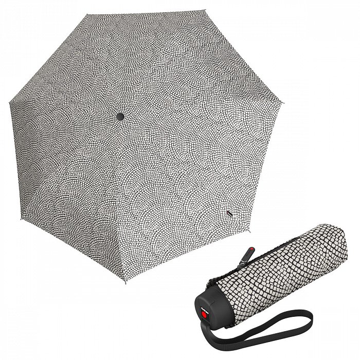Knirps T.020 Small Manual Nuno Ishidatami Grey - dámský skládací mini deštník