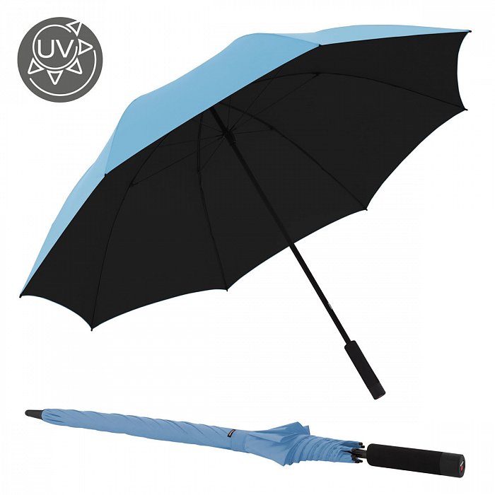 Knirps U.900 Ultra Light XXL Manual blue UV - unisex holový deštník