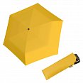 Doppler Mini Slim Carbonsteel 27 - dámský plochý skládací deštník, žlutý