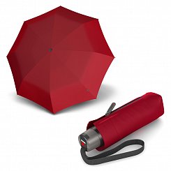 Dámský skládací mini deštník s UV ochranou T.010 Small Manual Knirps, tmavě červený