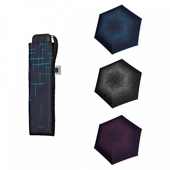 Doppler Mini Slim Carbonsteel PASSION - dámský plochý skládací deštník