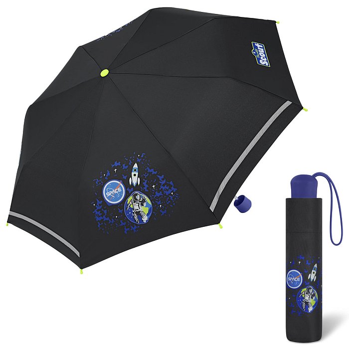 Scout BLACK GALAXY - chlapecký skládací deštník