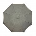 Luxusní pánský golfový deštník GENTLEMAN, šedý melír - otevřený