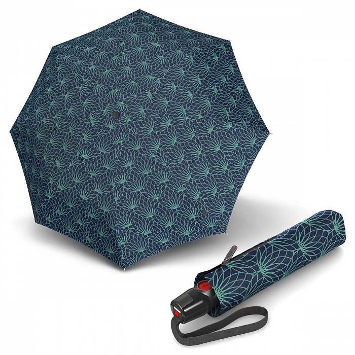 Knirps T.200 Medium Duomatic Renature Green - dámský plně automatický deštník