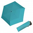 Doppler Mini Slim Carbonsteel 27 - dámský plochý skládací deštník, tyrkysový