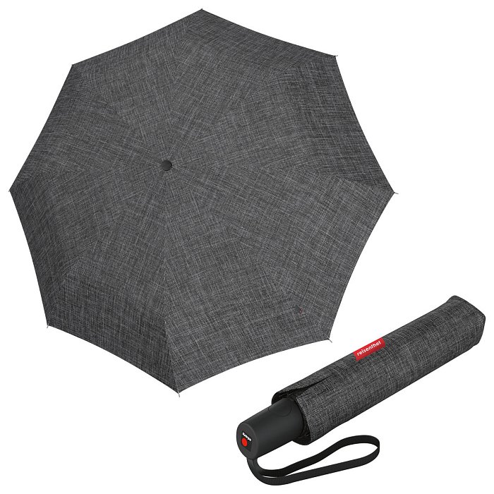 Reisenthel Pocket Duomatic Twist Silver - dámský plně automatický deštník