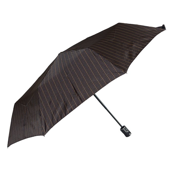 Pánský skládací deštník Magic Carbonsteel Doppler - hnědé proužky