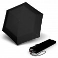 Knirps AS.050 Slim Small Manual - dámský skládací plochý deštník, černý